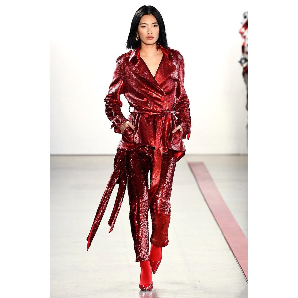 HELLESSY Kennedy Sequin Pants In Red